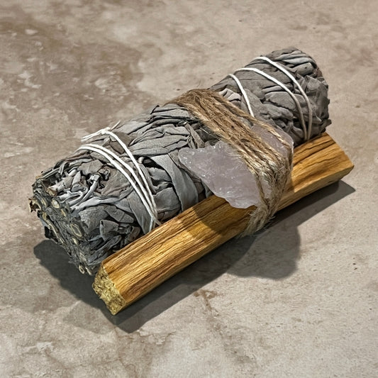Sage + Palo Santo + Rose Quartz